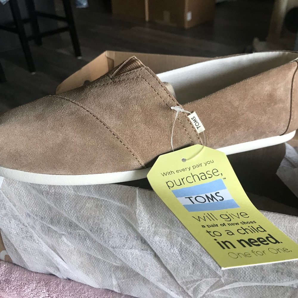 COPY - TOMS CLASSIC TOFFEE SUEDE ALPARGATA 9